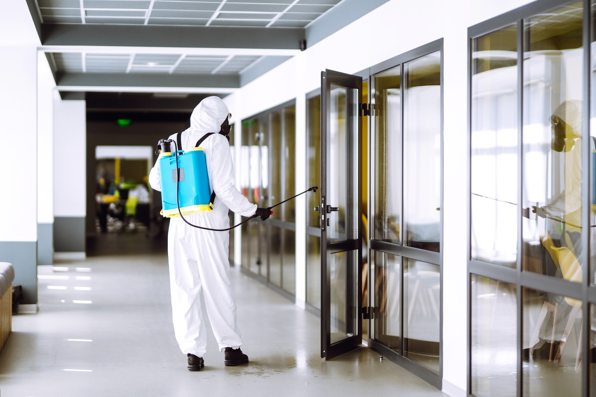 Disinfection of office to prevent COVID-19,