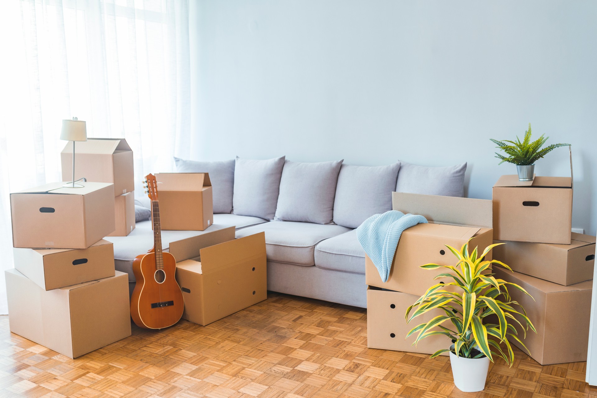 Moving day concept